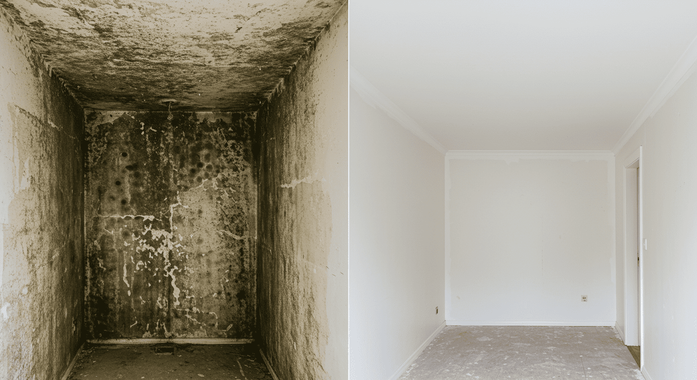 Mold Remediation Technician at Work
