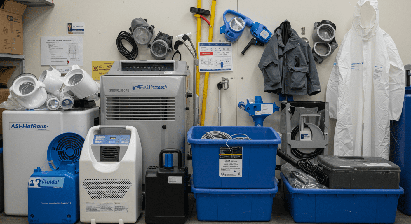 Professional Mold Remediation Team at Work